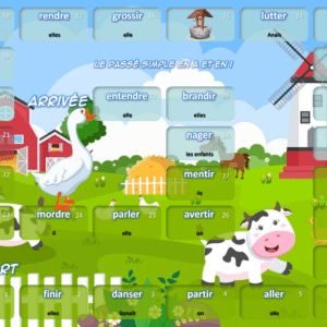 Jeu de plateau - Conjugaison - CE2/CM - Le passé simple en a et en i