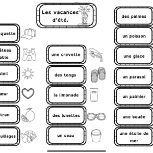 Fichier lecture autonome / jeux sur les vacances à la mer